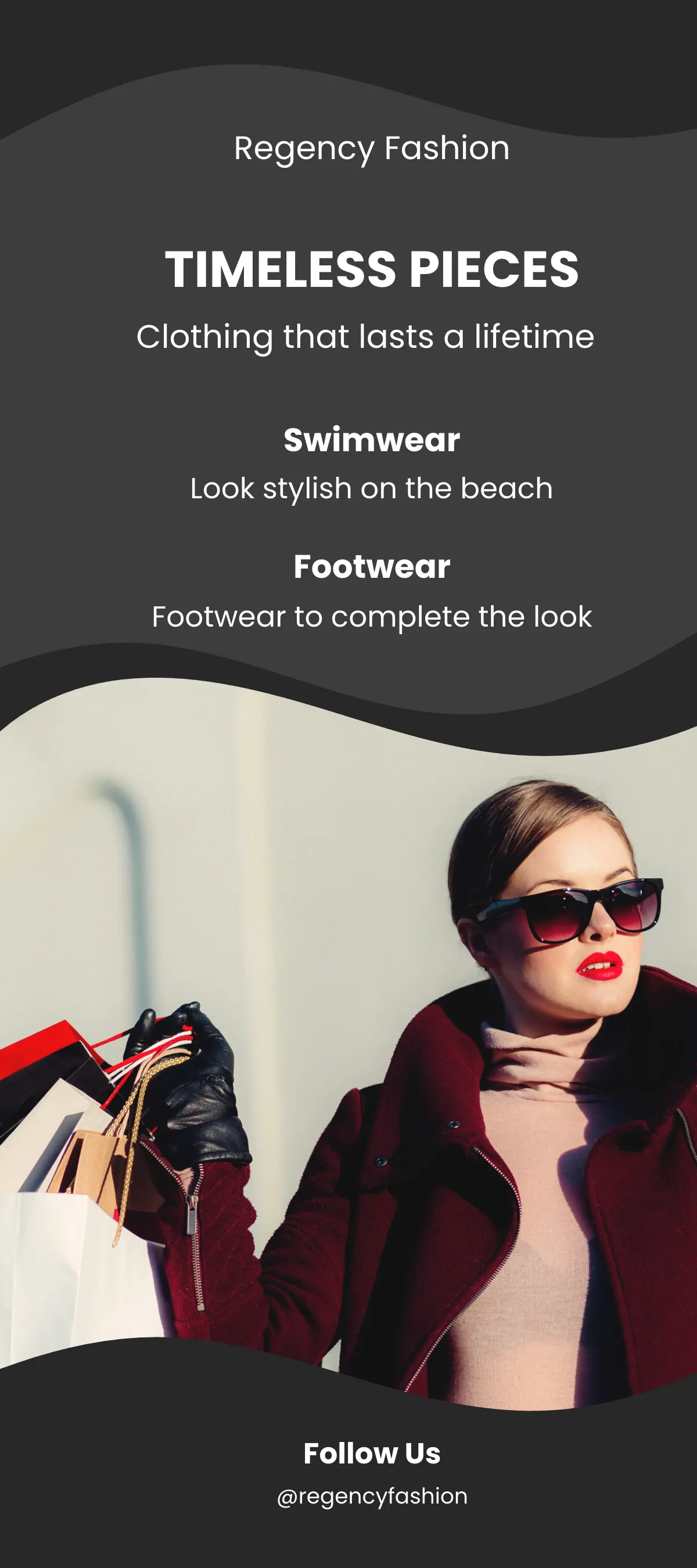 Free Fashion & Clothing DL Card Template to Edit Online
