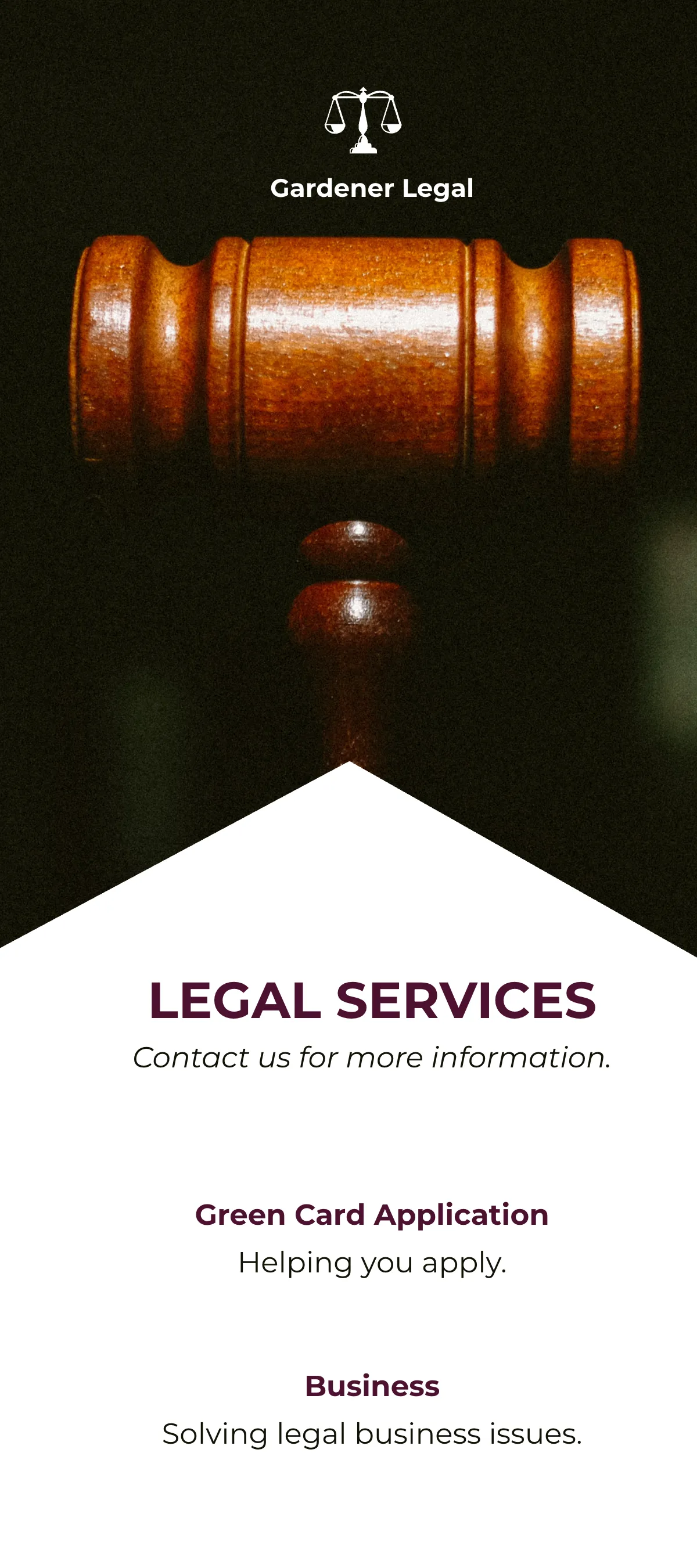 Free Legal Services DL Card Template to Edit Online