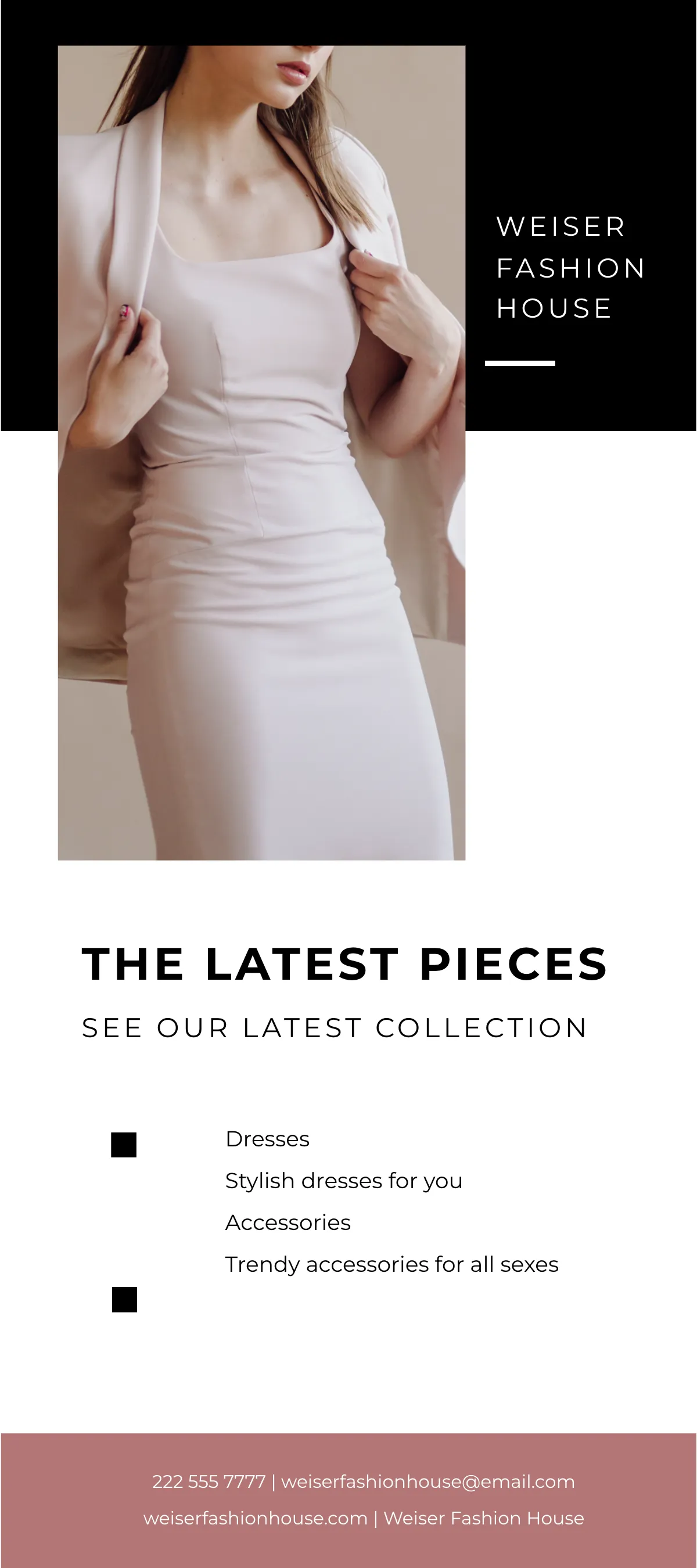 Free Fashion Week DL Card Template to Edit Online