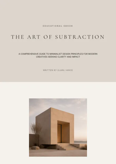 Free Minimalist eBook Template to Edit Online