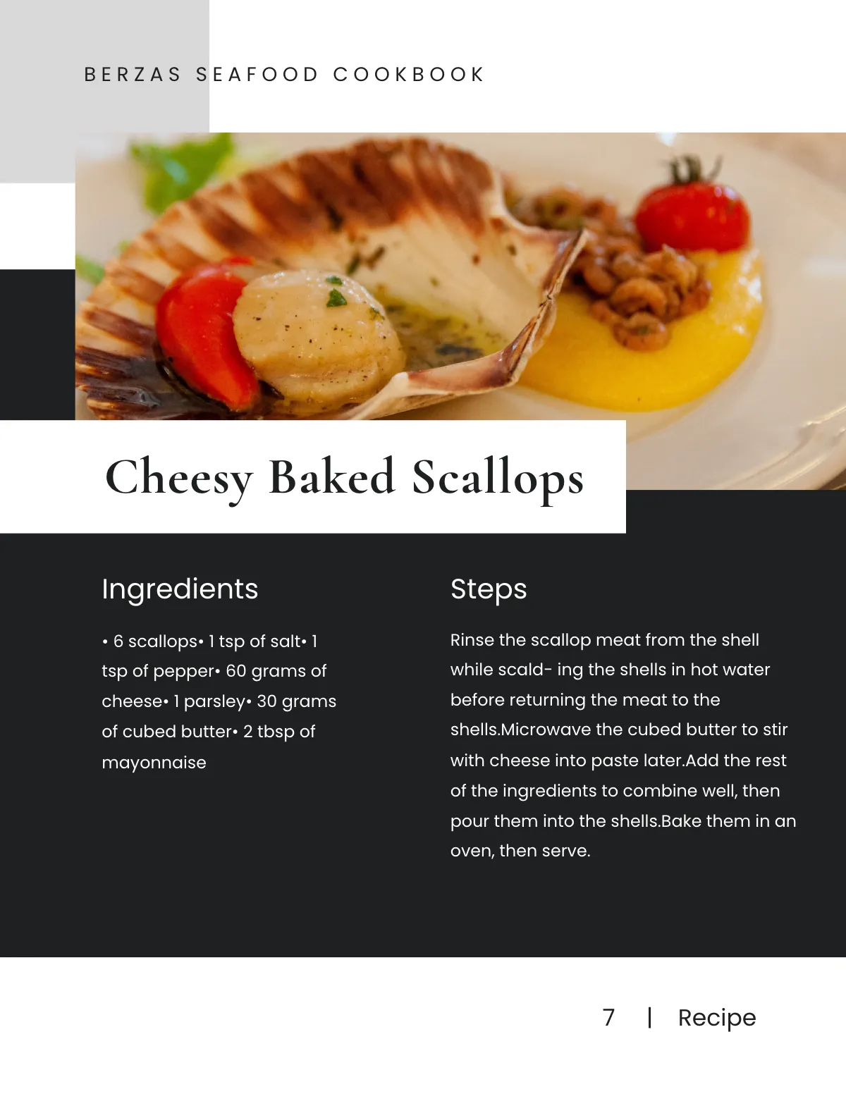 Free Modern Chef Cookbook Template to Edit Online