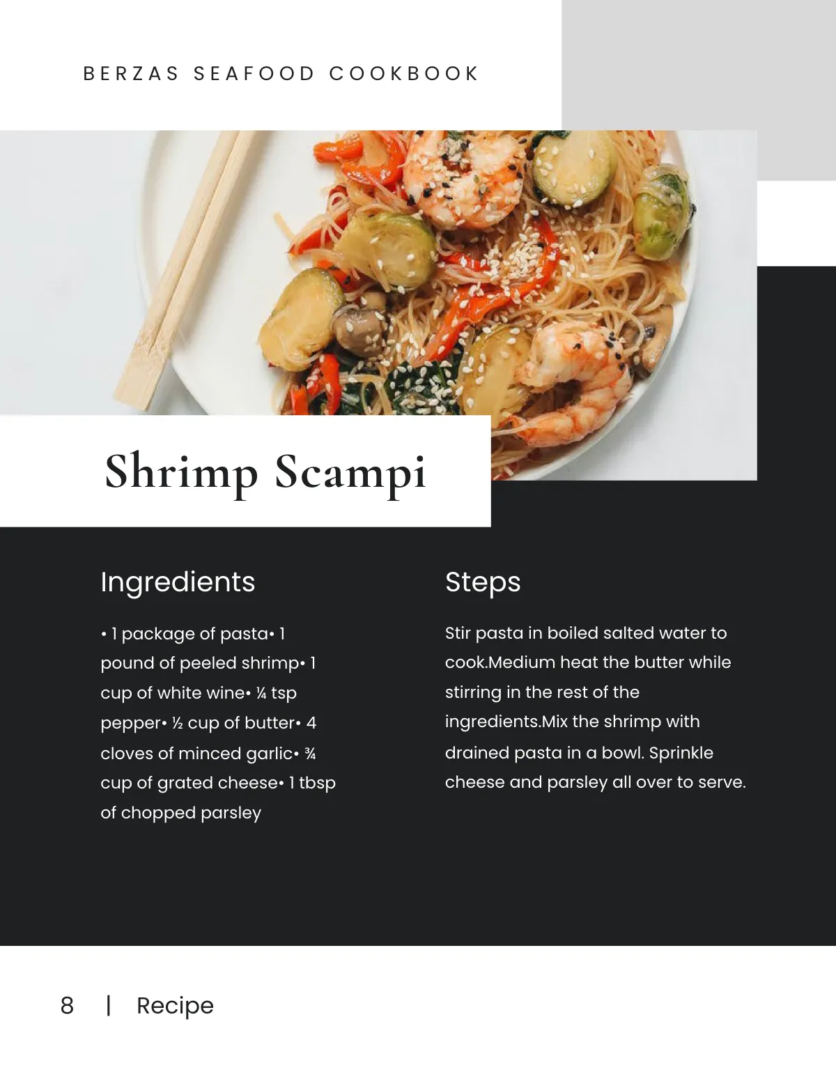 Free Modern Chef Cookbook Template to Edit Online