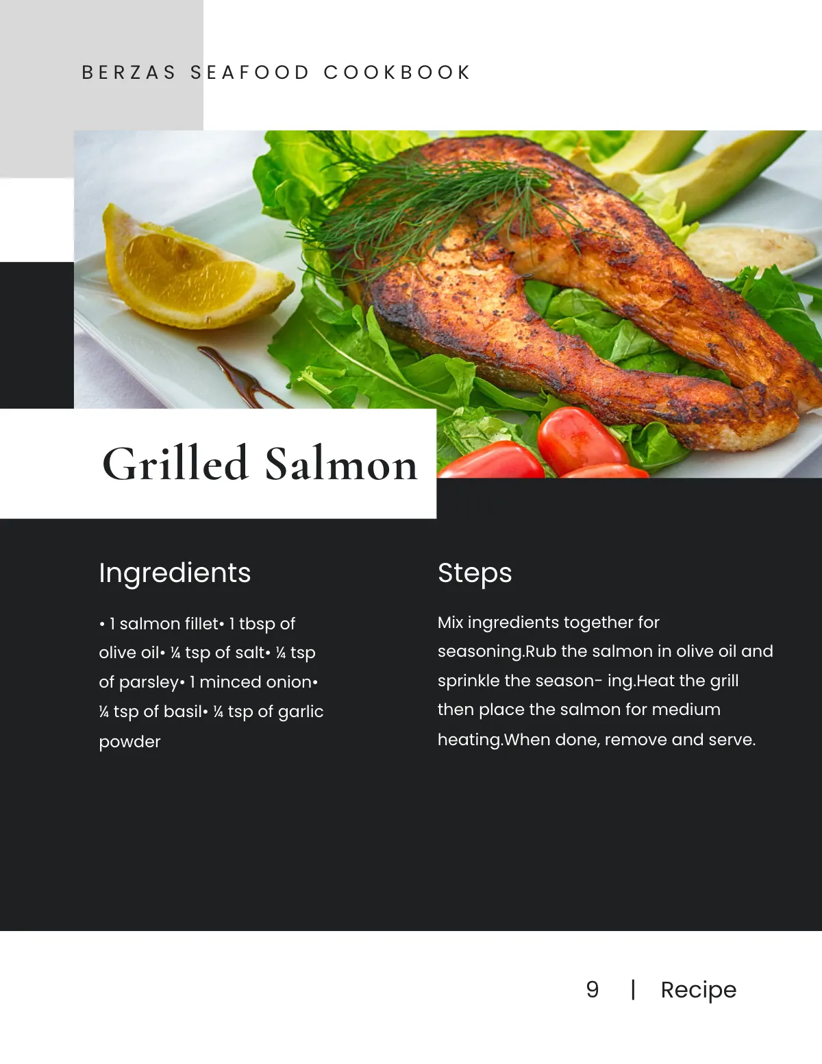 Free Modern Chef Cookbook Template to Edit Online