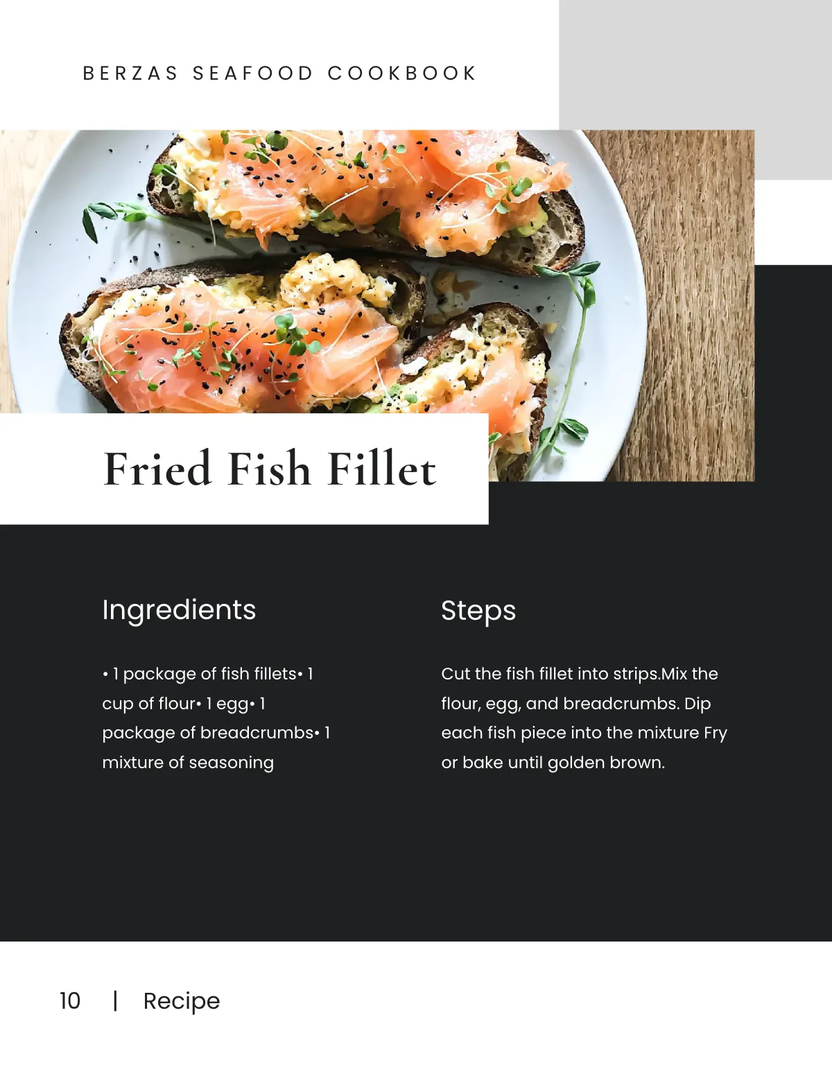 Free Modern Chef Cookbook Template to Edit Online