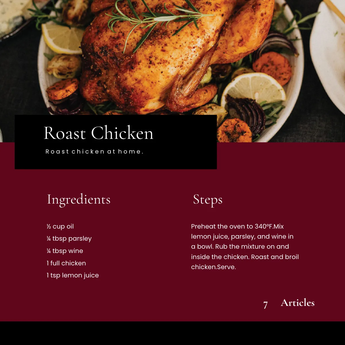 Free Square Family Cookbook Template to Edit Online