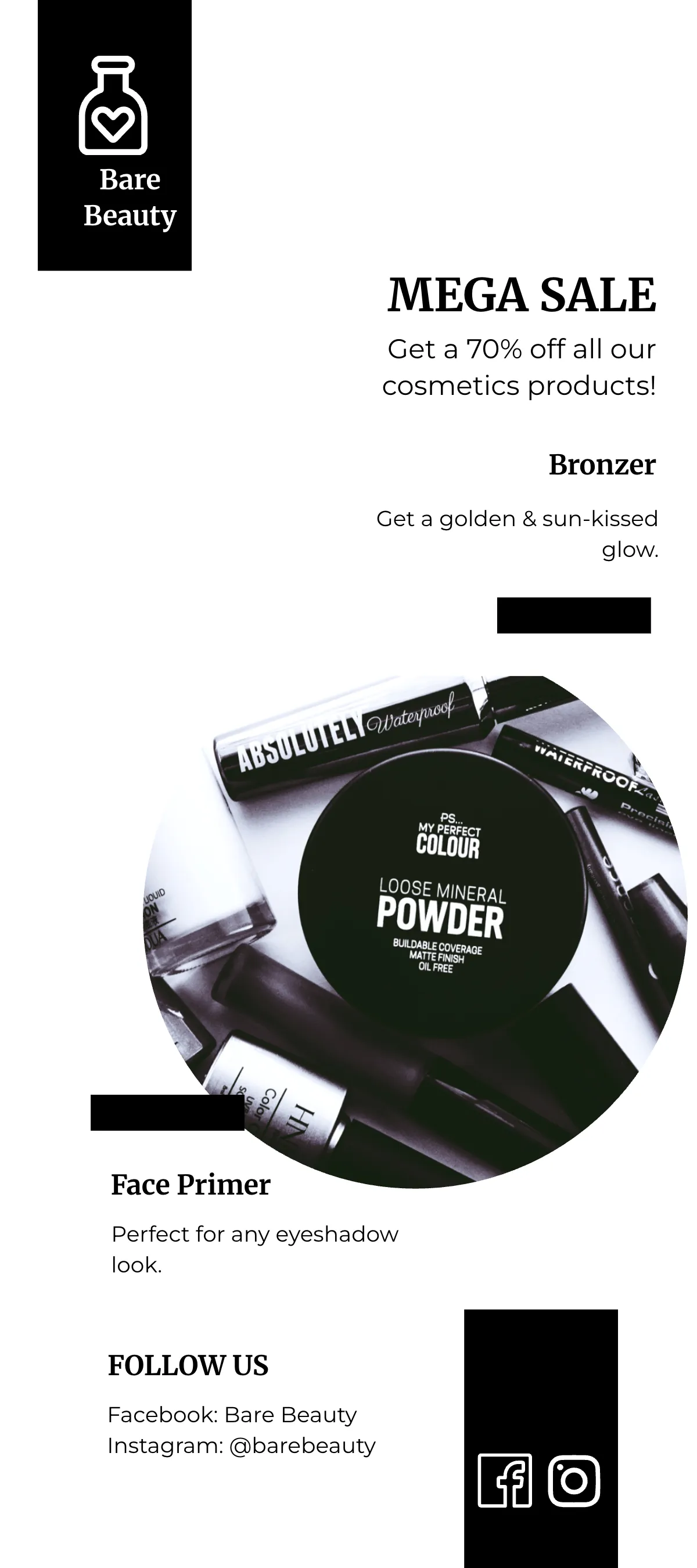 Free Cosmetic DL Card Template to Edit Online