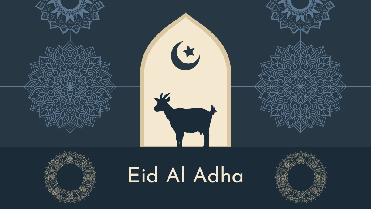 Eid Al Adha Poster Background Template