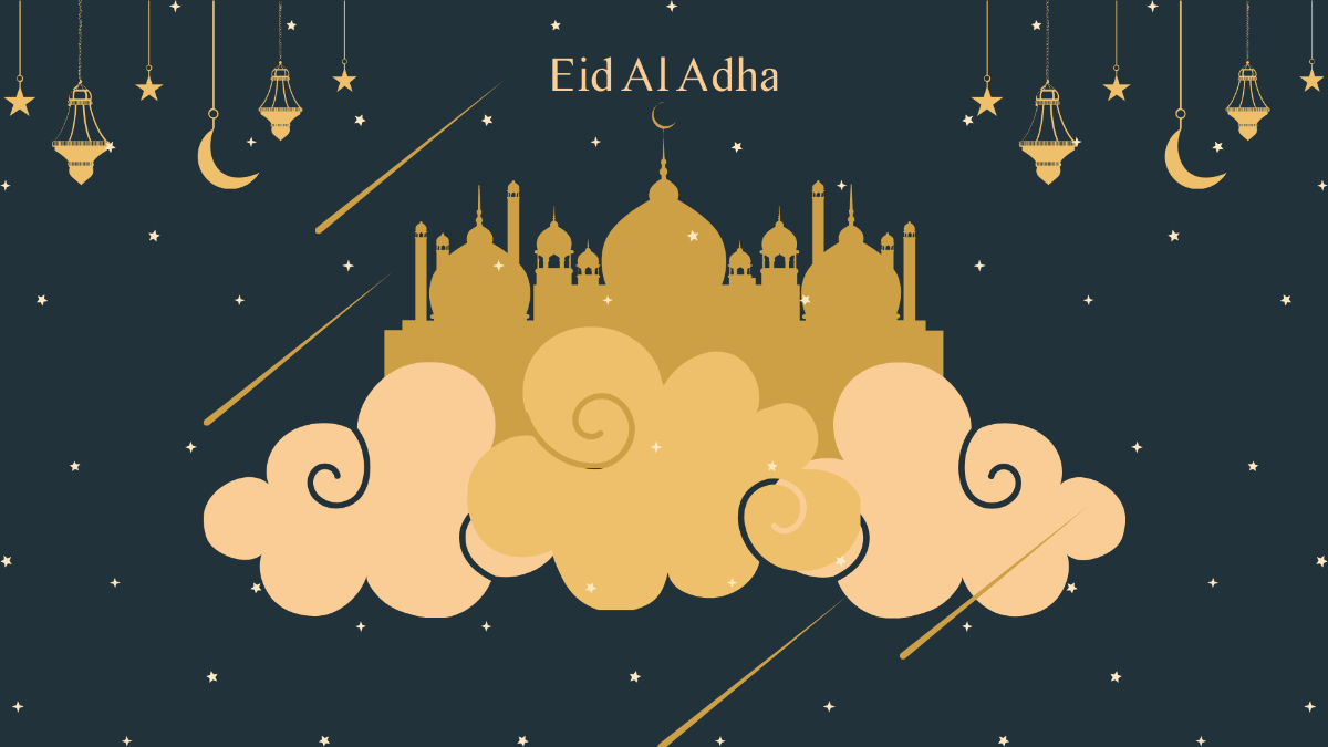 Free Eid Al Adha Celebration Background Template