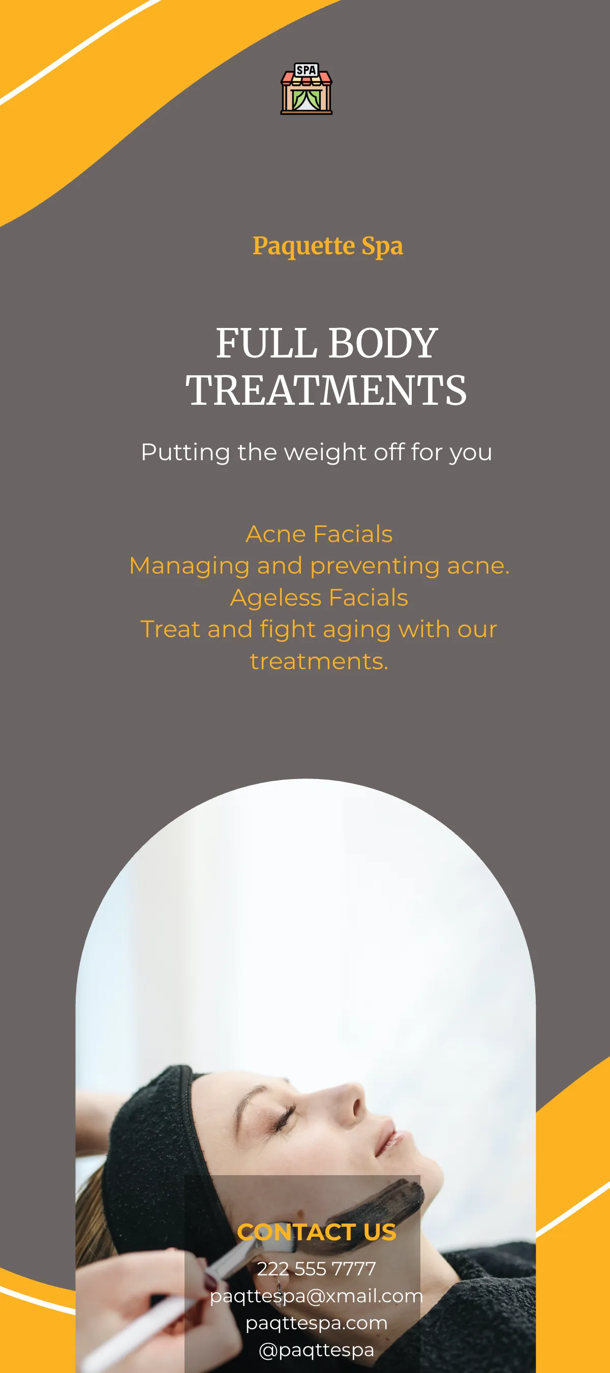 Free Spa Salon DL Card Template to Edit Online