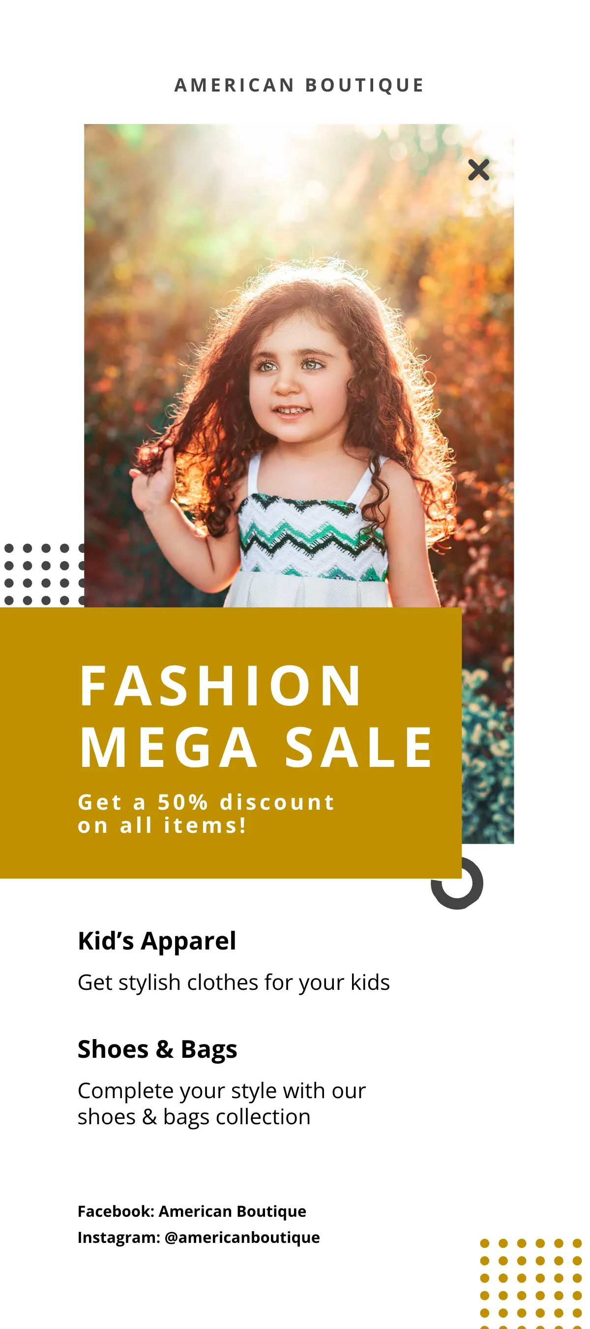 Free Fashion Sale DL Card Template to Edit Online