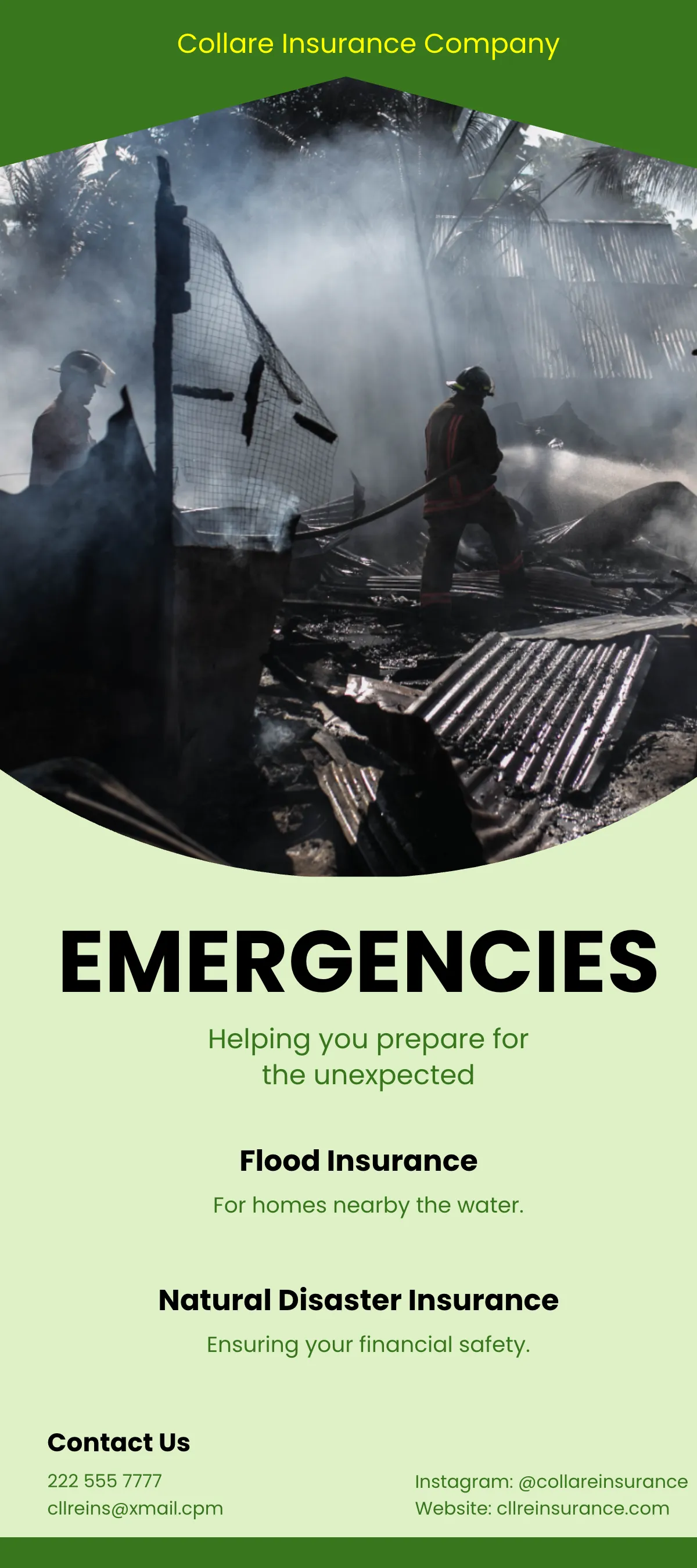 Free Property Insurance DL Card Template to Edit Online