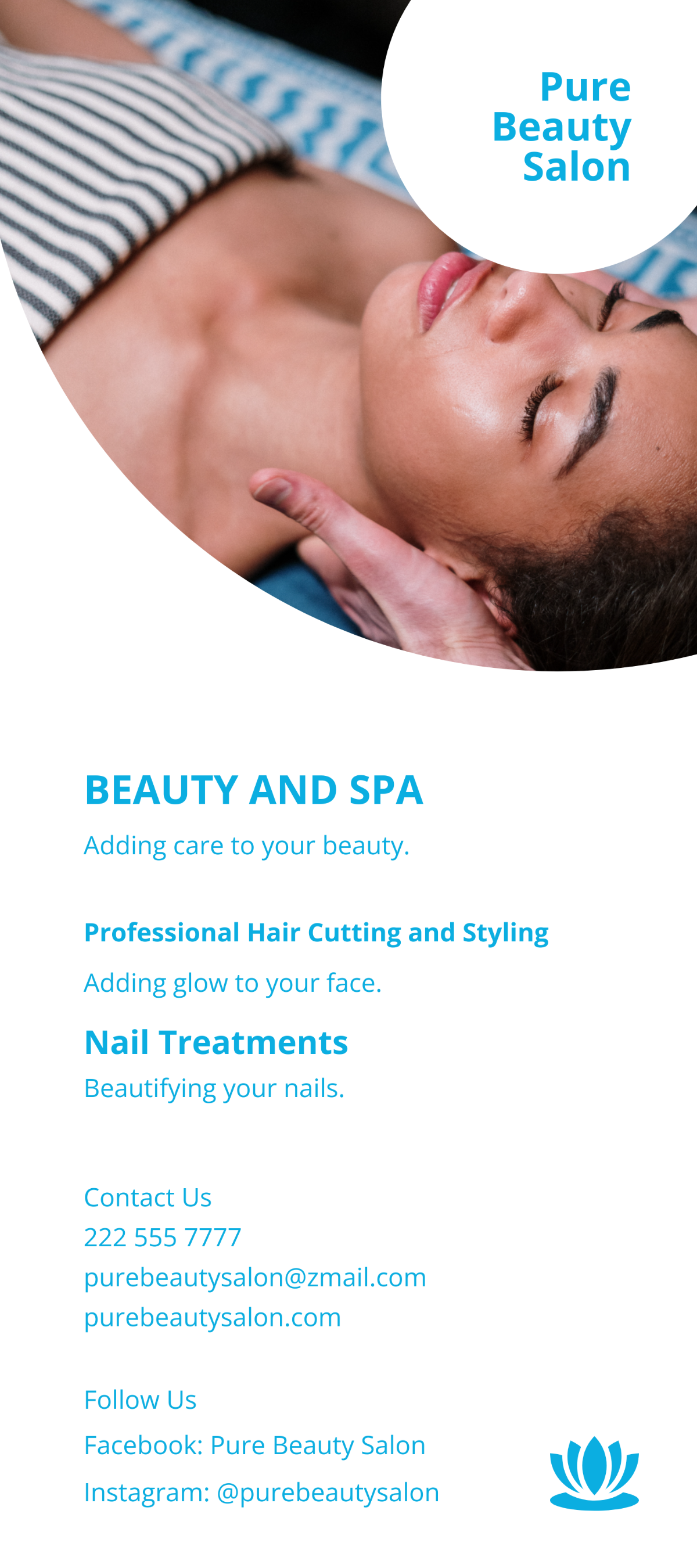 Spa Beauty Salon DL Card Template