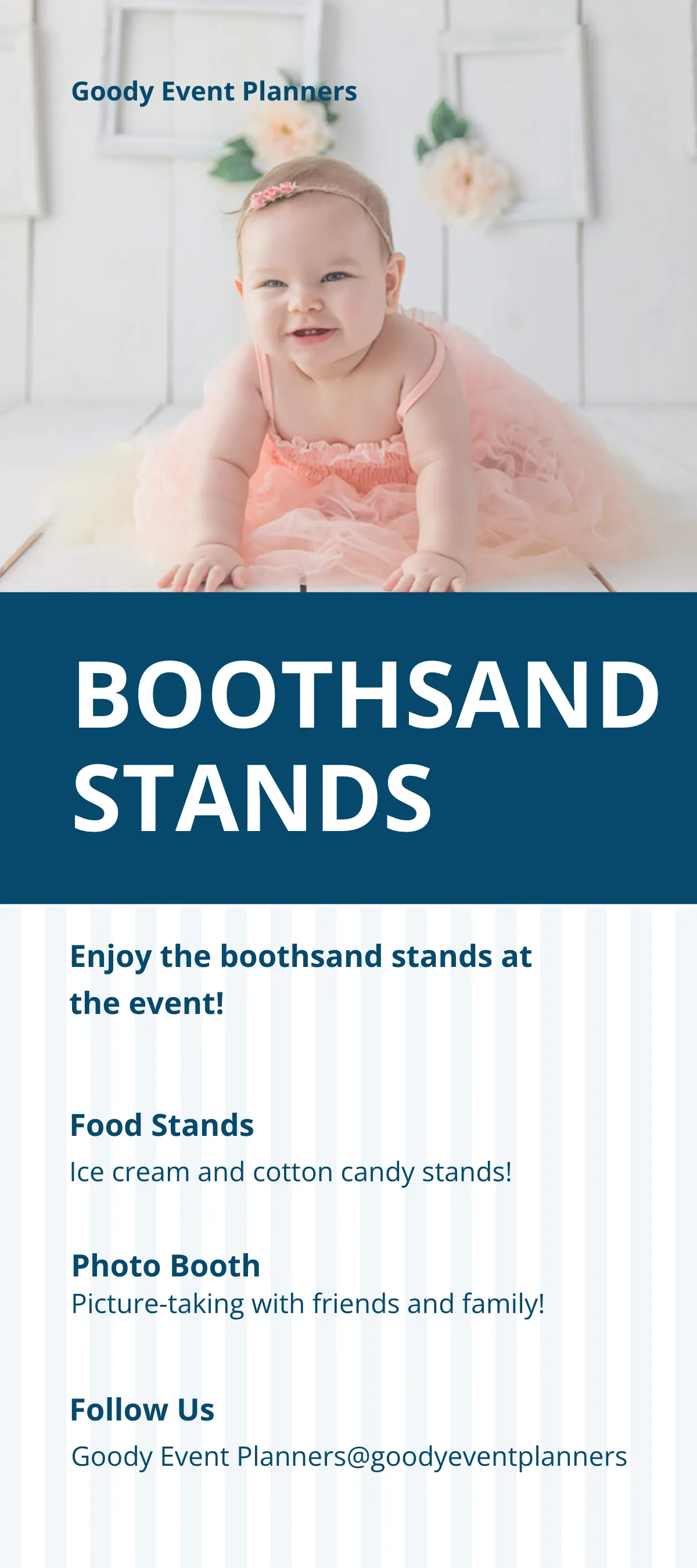 Free Baby Event DL Card Template to Edit Online