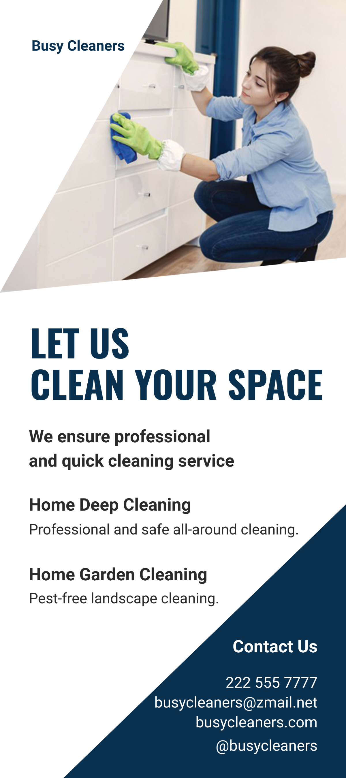 Cleaning Services Business DL Card Template