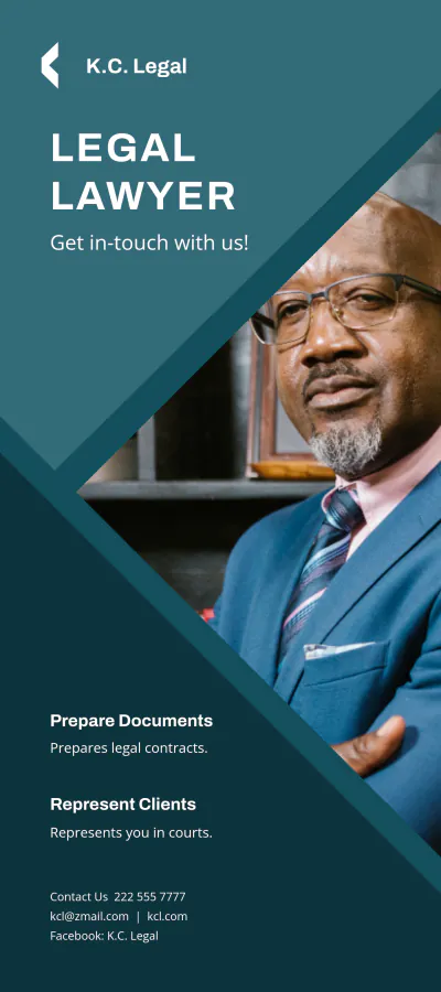 Free Legal Lawyer DL Card Template to Edit Online