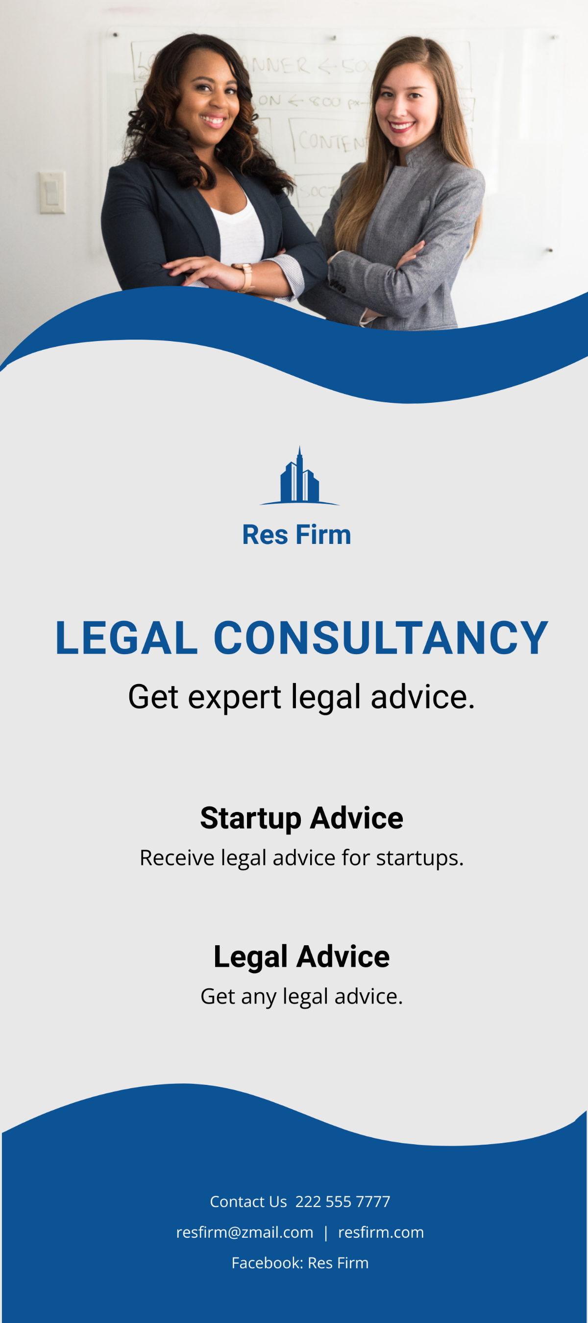 Legal Consultancy DL Card Template