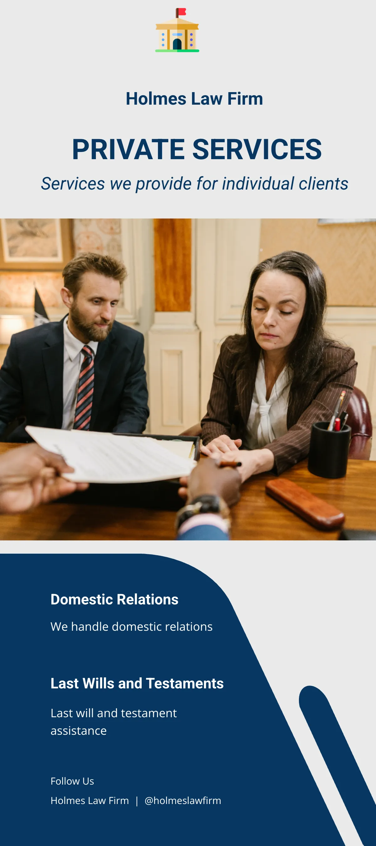 Free Law Firm Business DL Card Template to Edit Online