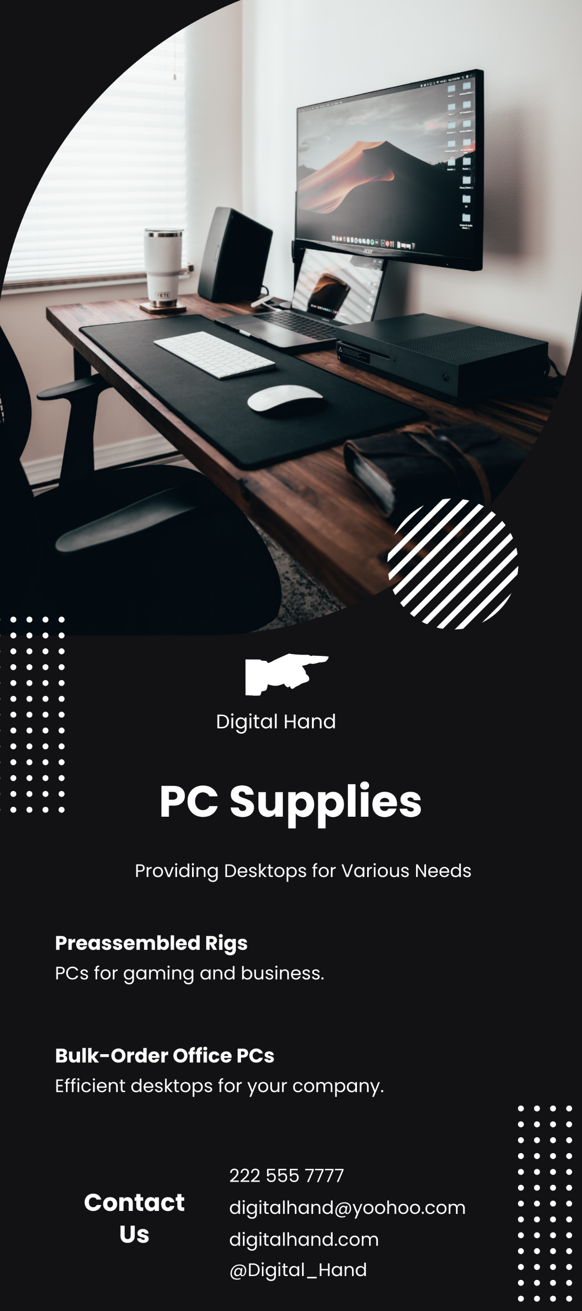 Technology Services DL Card Template