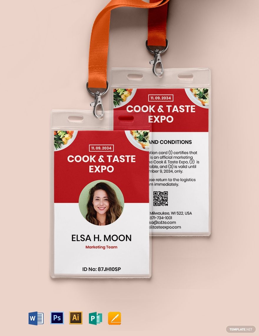 Free Printable Event ID Card Template
