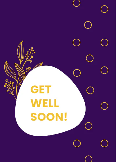 Free Get Well Soon Gift Card Template to Edit Online