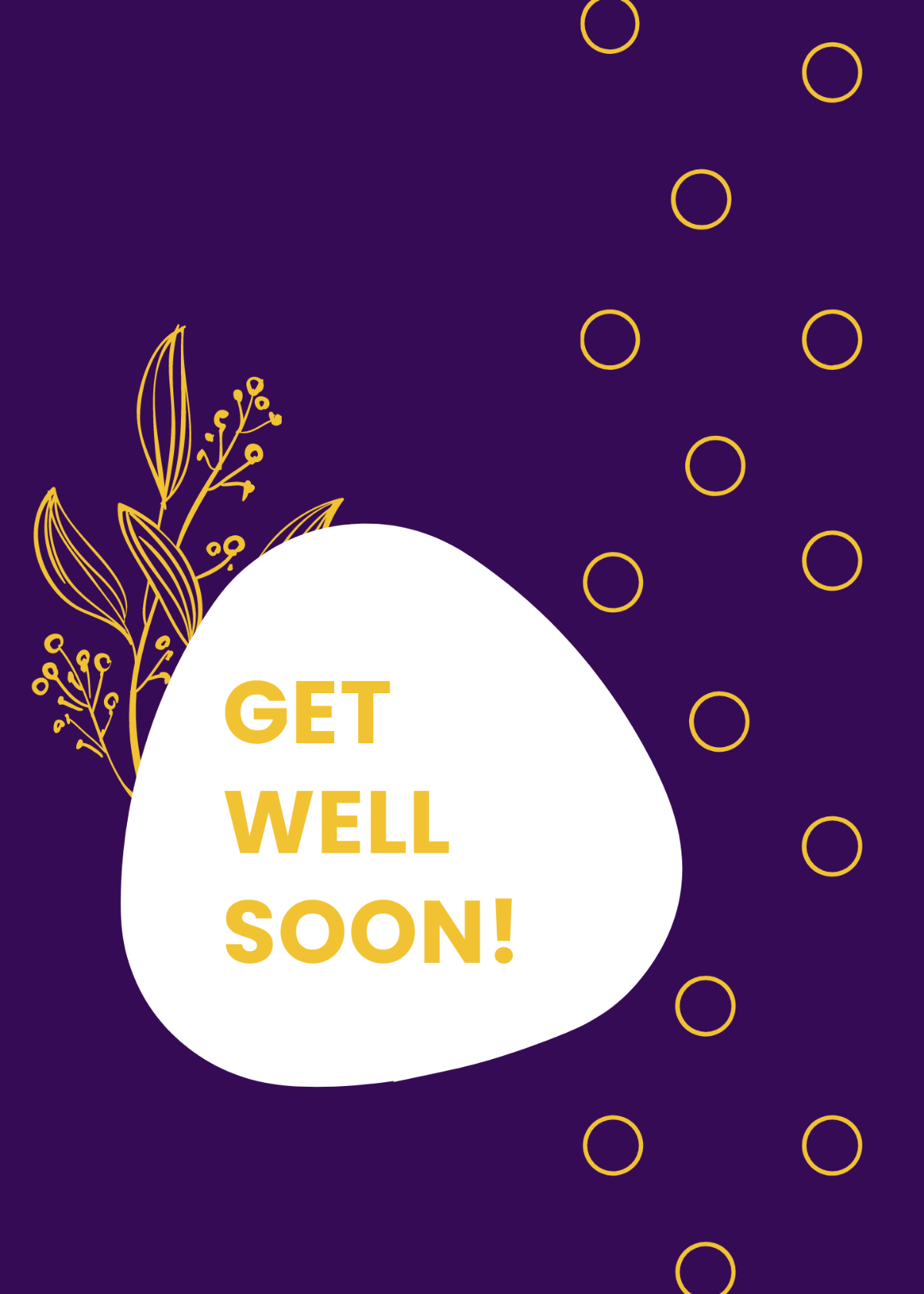 Get Well Soon Gift Card Template