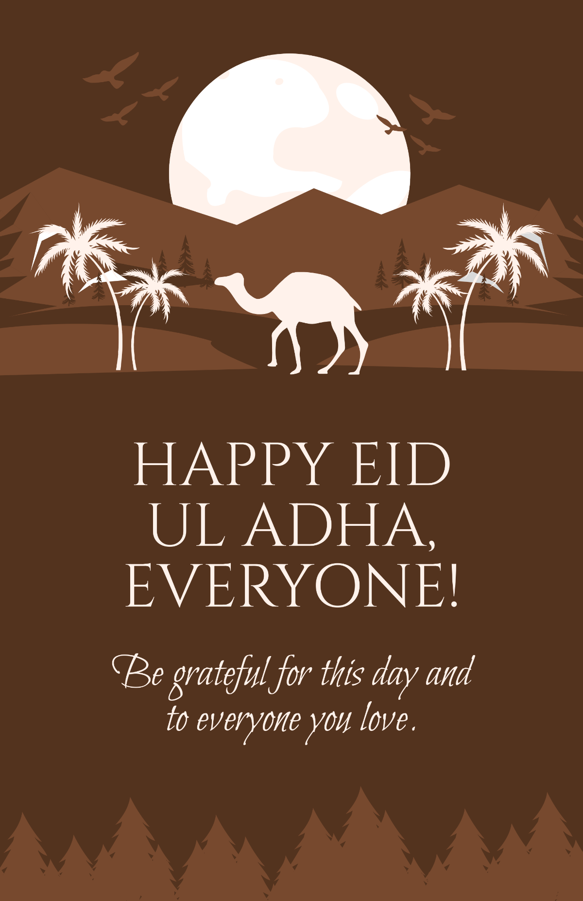 Free Eid Ul Adha Greeting Poster Template