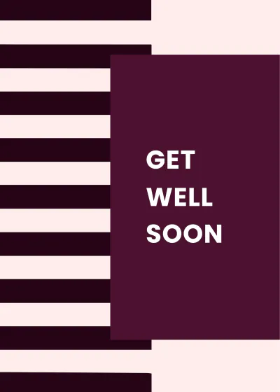 Free Modern Get Well Soon Gift Card Template to Edit Online