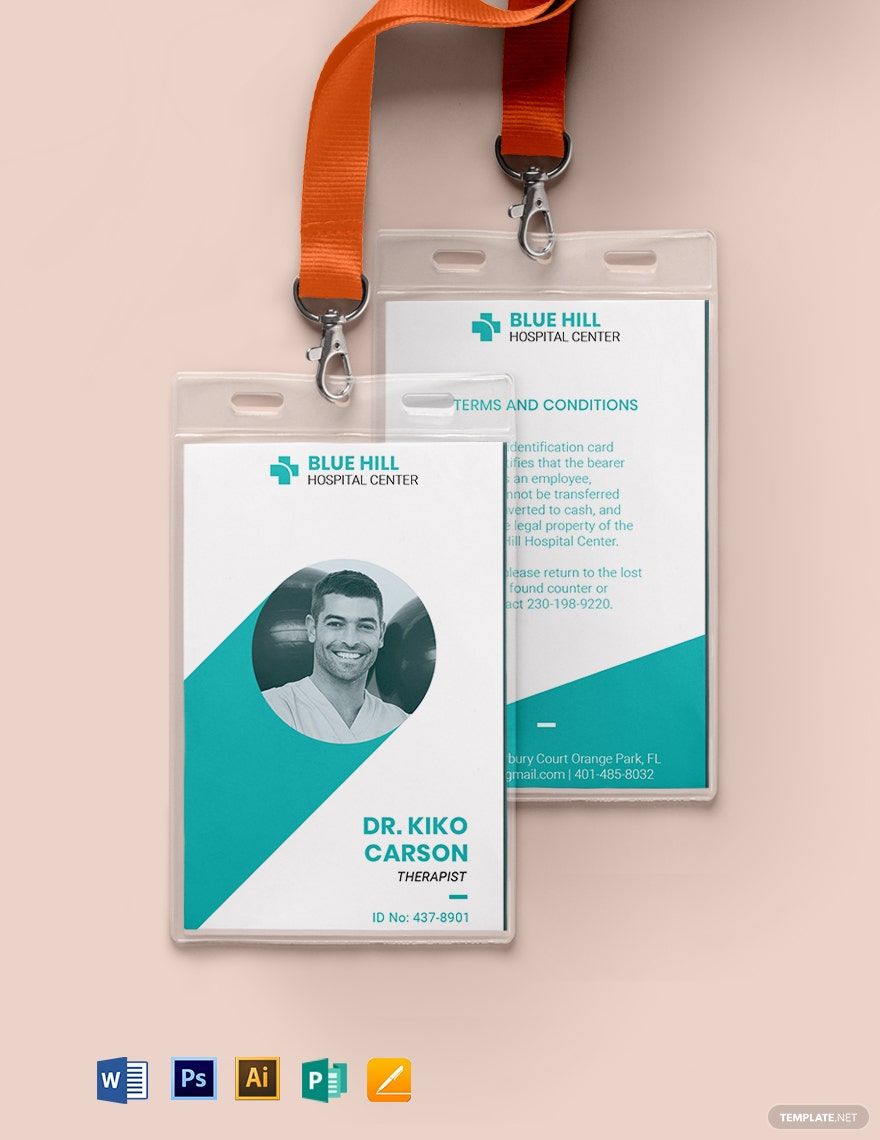 Medical Id Card PSD Templates Design Free Download Template