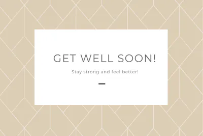 Free Digital Get Well Soon Card Template to Edit Online