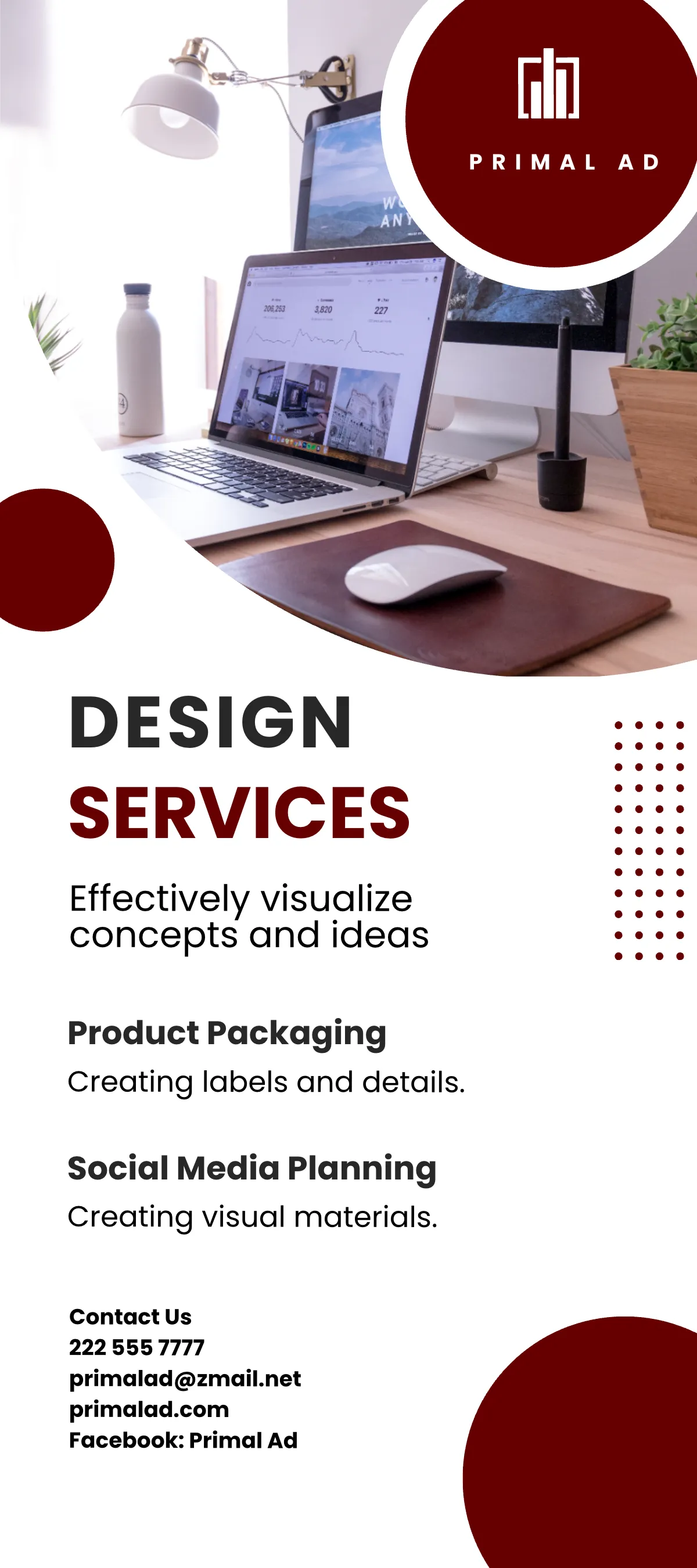 Free Advertising DL Card Template to Edit Online