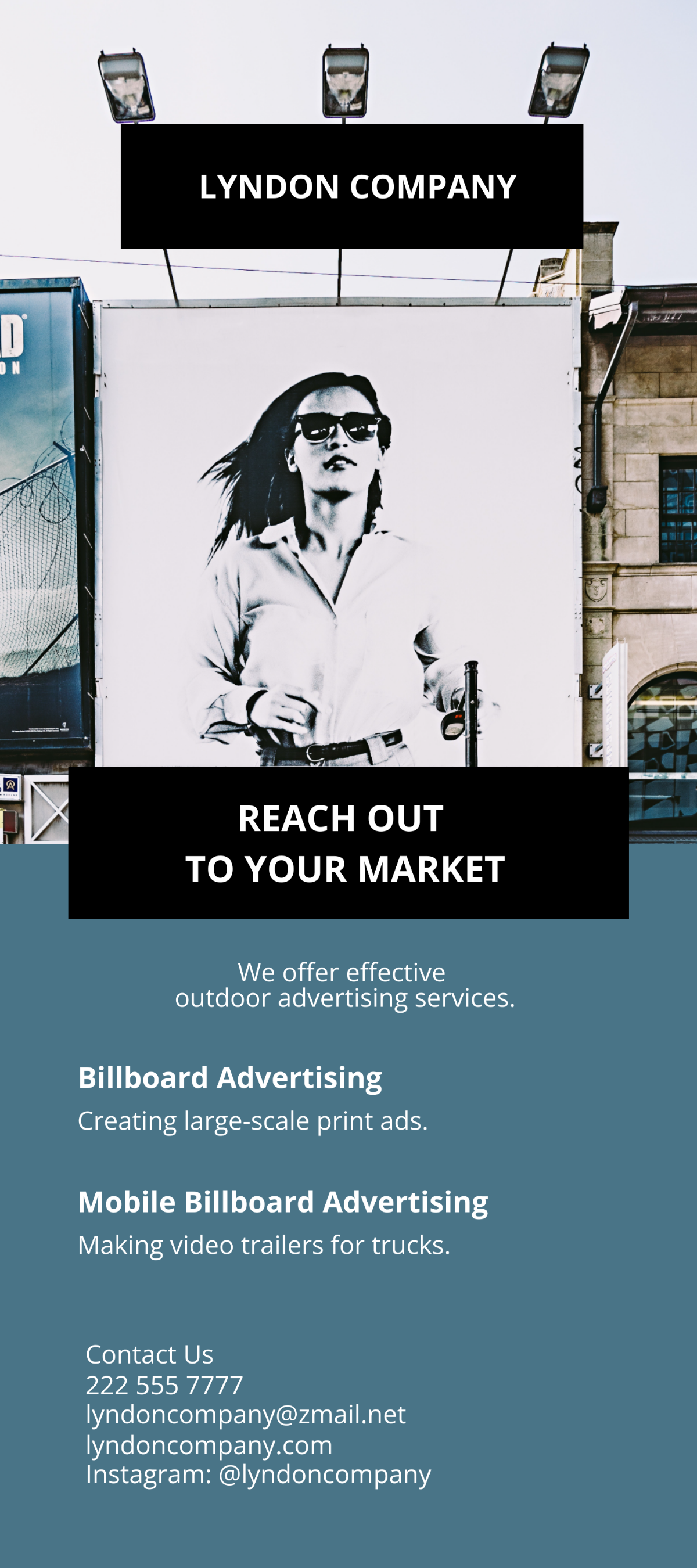 Outdoor Advertising DL Card Template