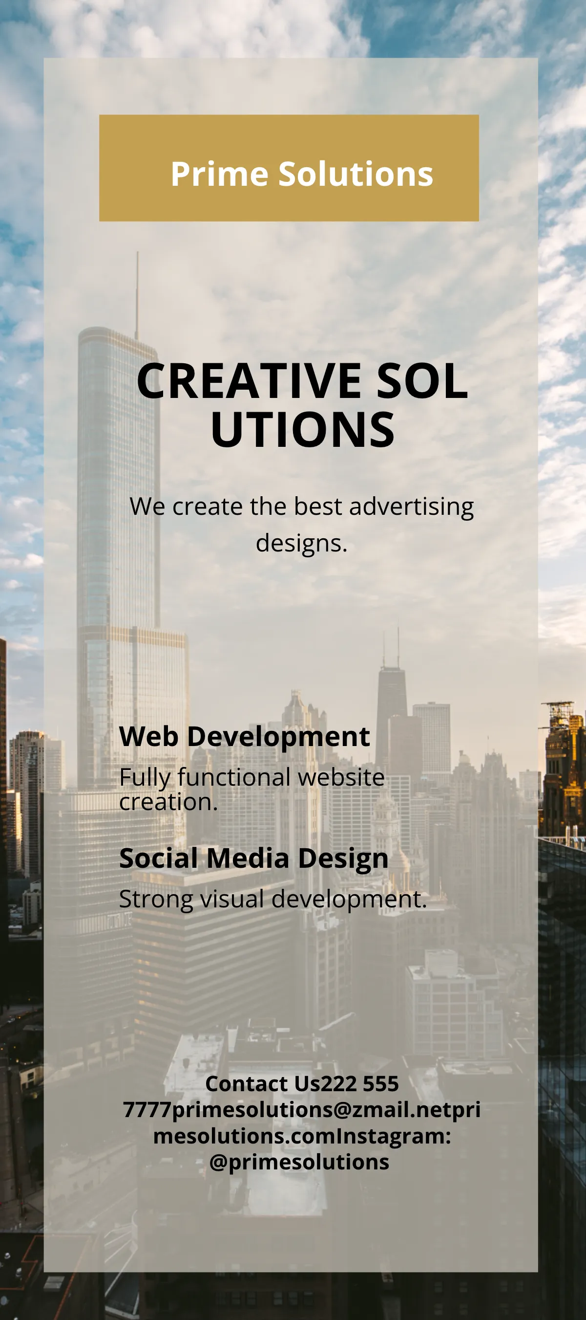 Free Advertising Promotion DL Card Template to Edit Online