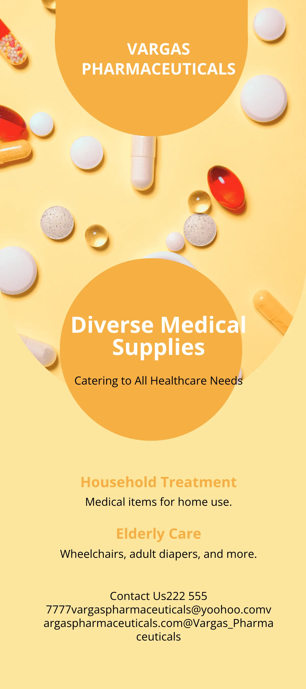 Free Pharmacy Advertising DL Card Template to Edit Online