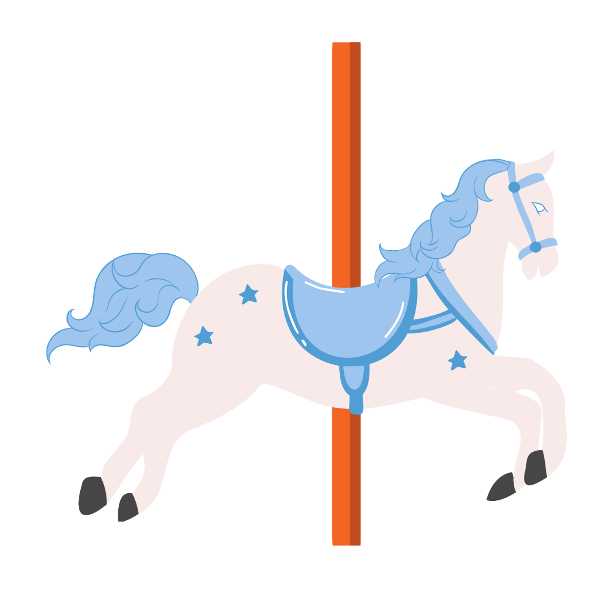 Free Carousel Horse clipart Template