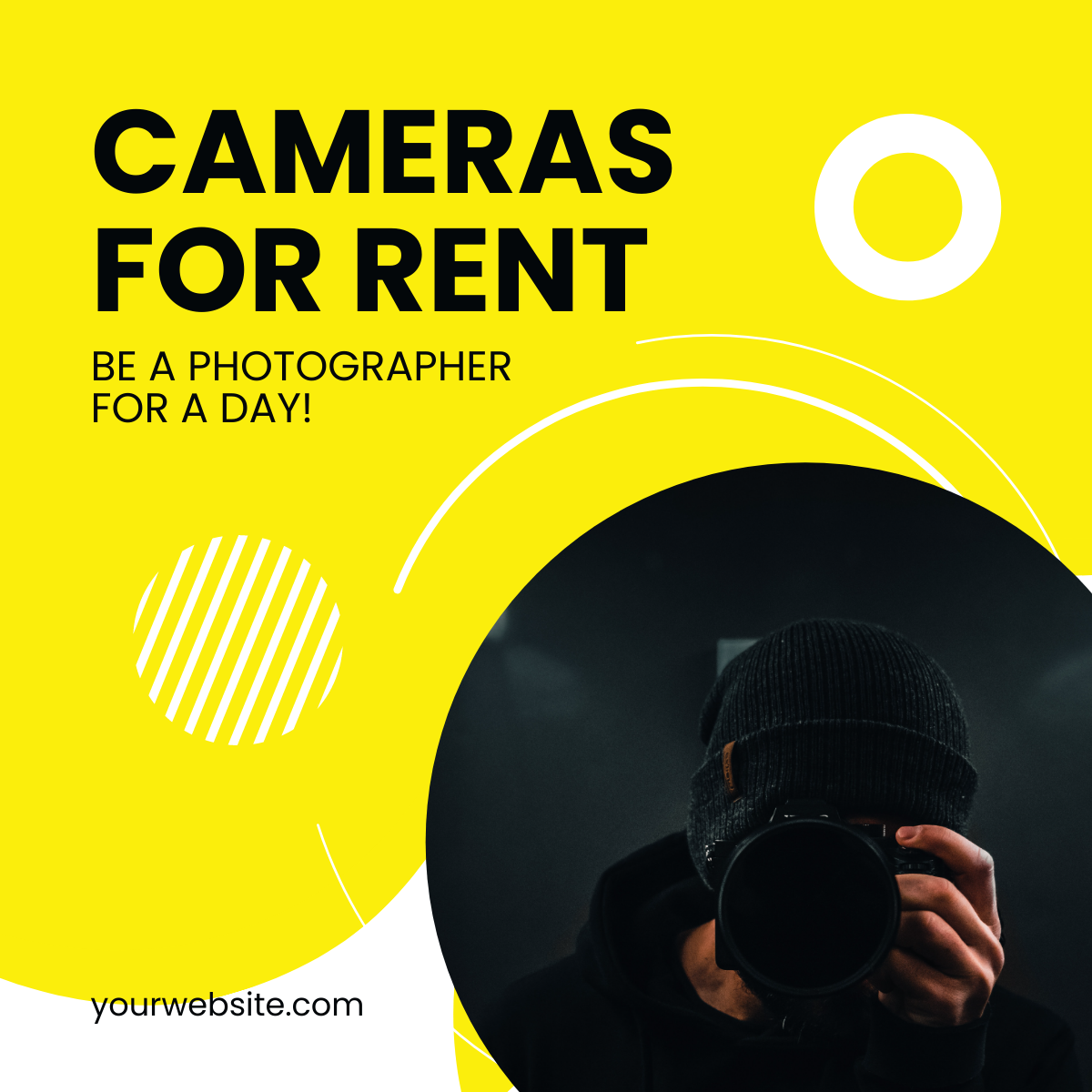 Camera Rental Linkedin Post Template