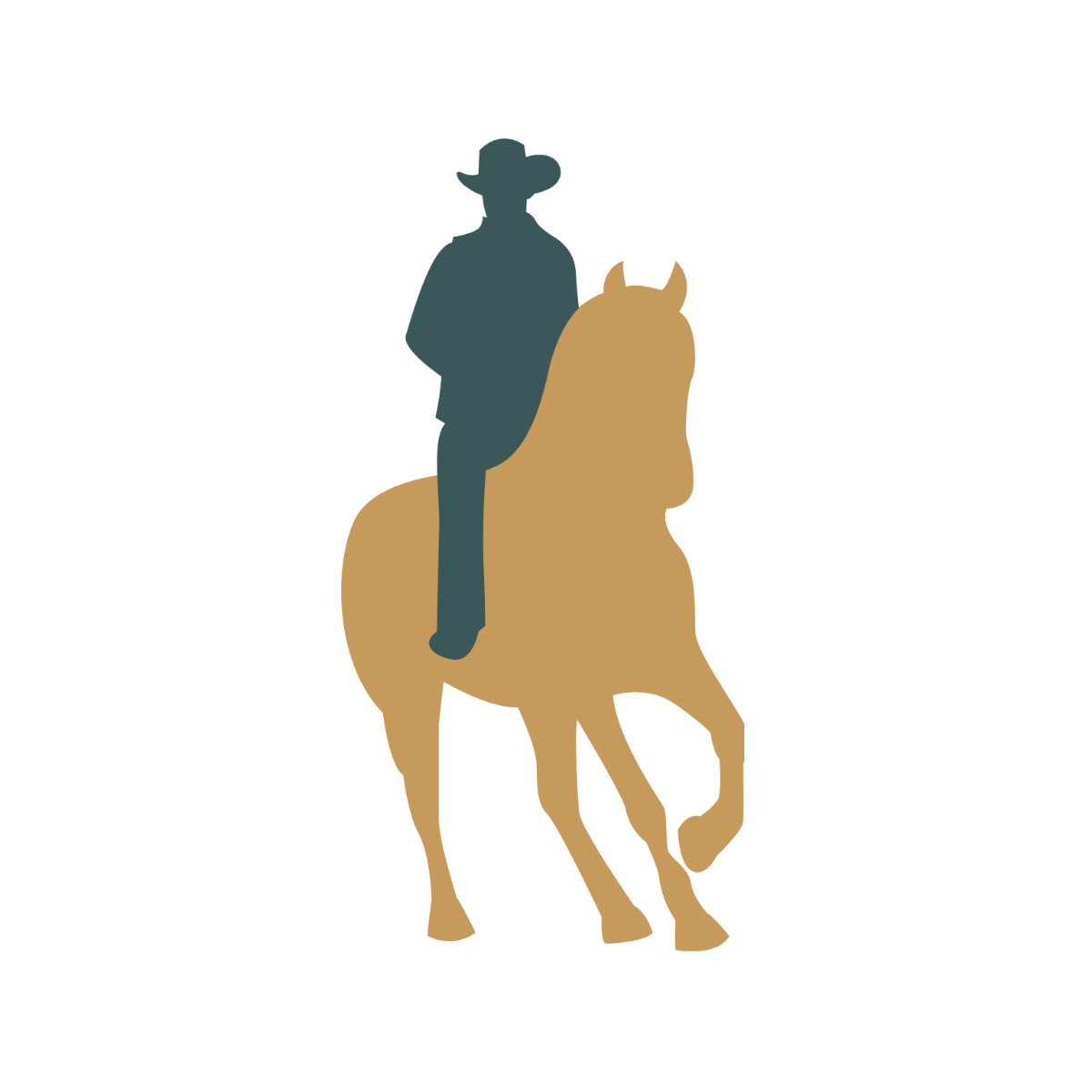 Free Cowboy Horse clipart Template