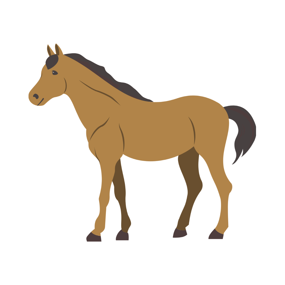 Free Brown Horse clipart Template
