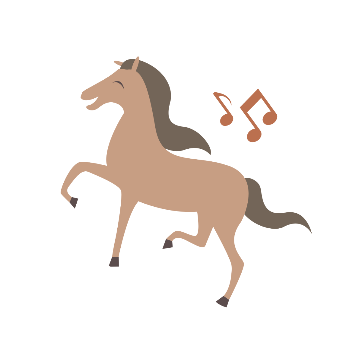Dancing Horse clipart Template
