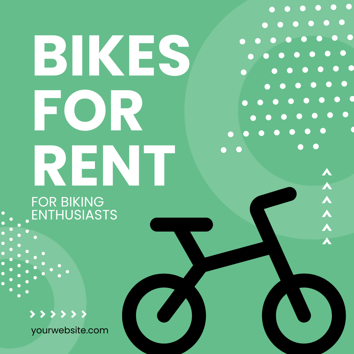 Bike Rental Linkedin Post Template