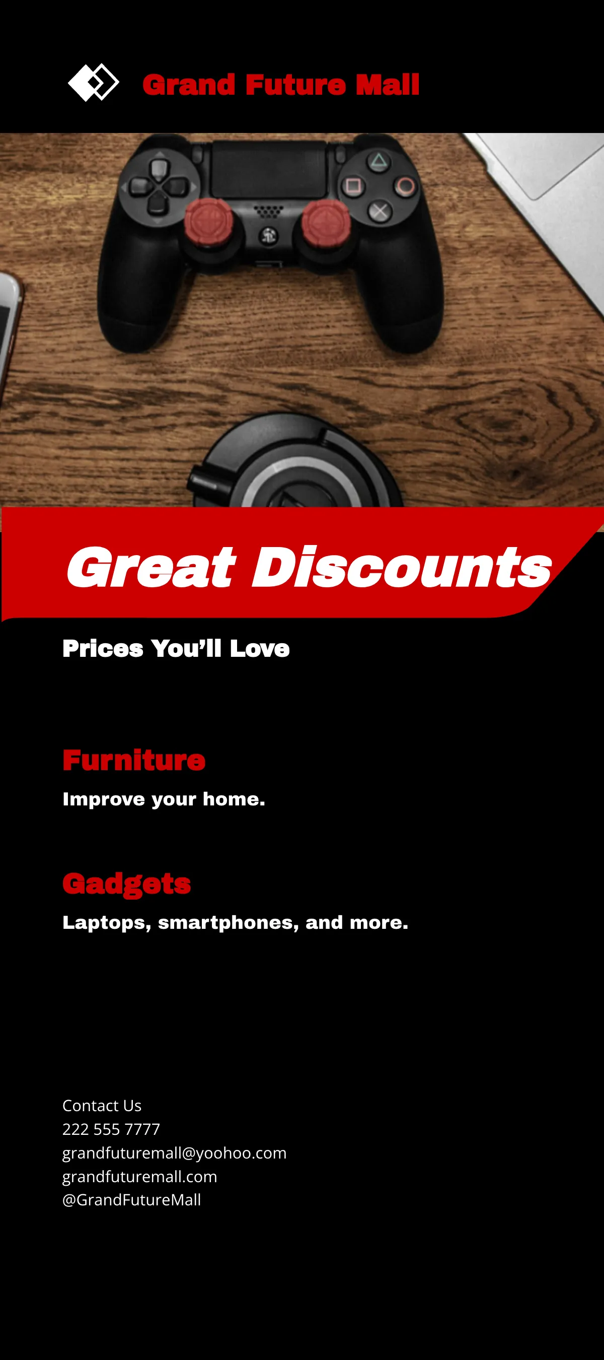 Free Grand Sale DL Card Template to Edit Online