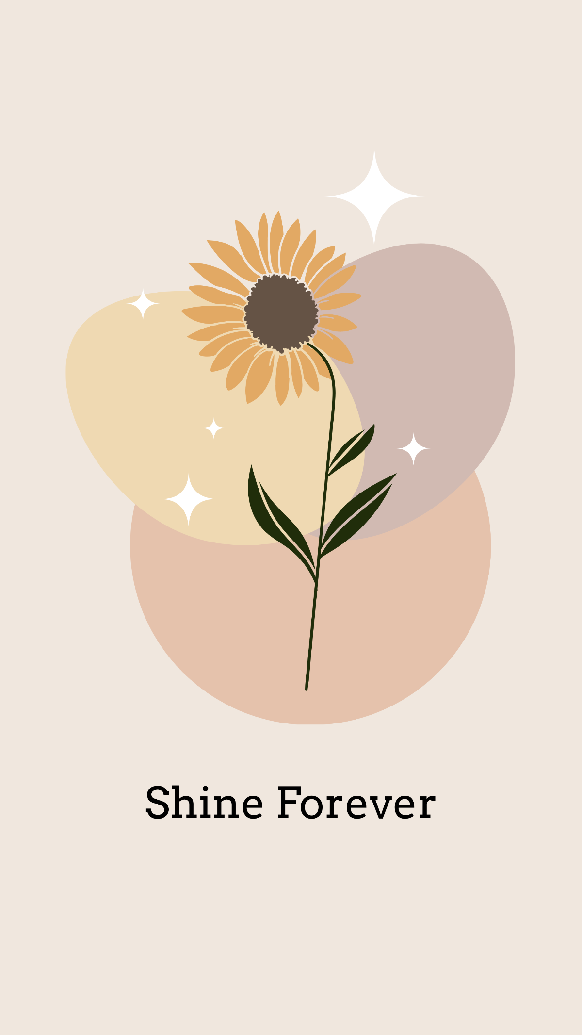 Sunflower Wallpaper iPhone Template