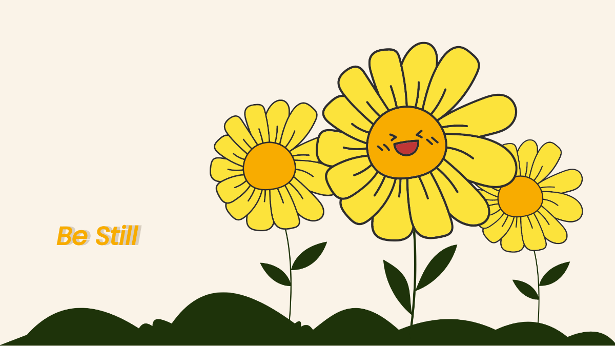 Free Cute Sunflower Wallpaper Template
