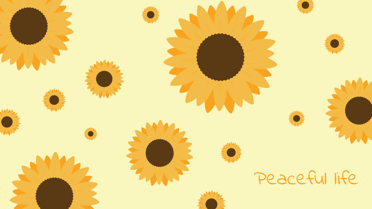 Sunflower Desktop Wallpaper Template