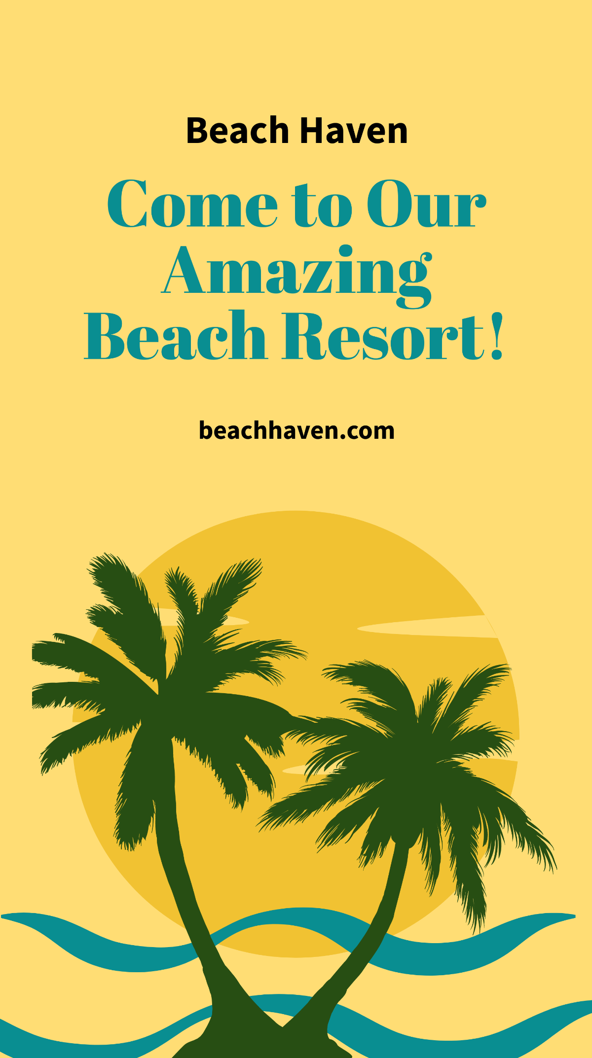 Beach Resort Instagram Story Template