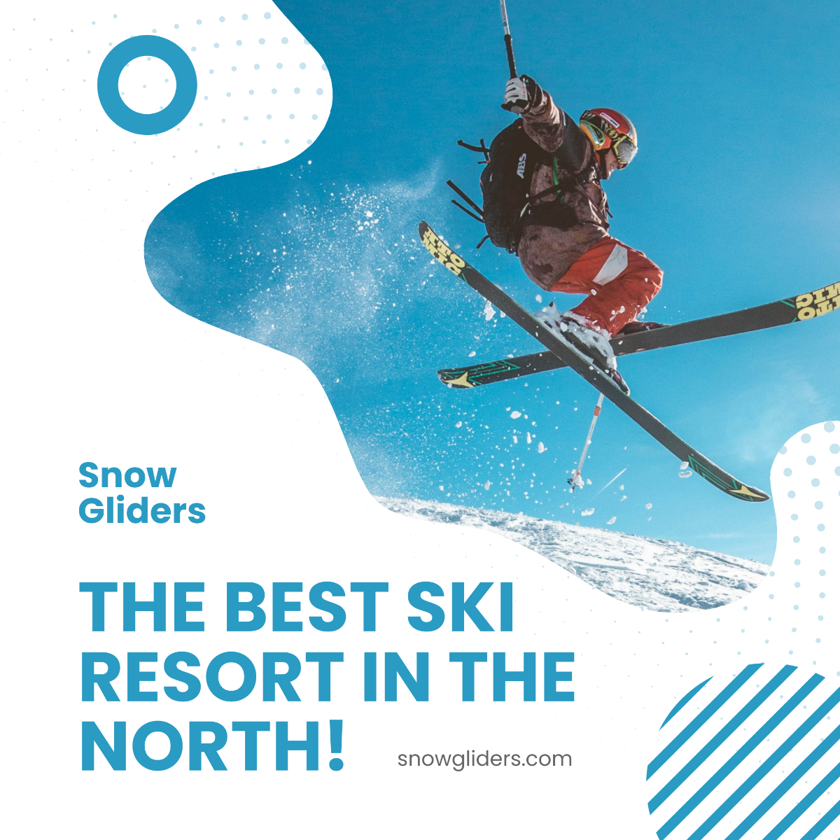 Free Ski Resort Instagram Post Template