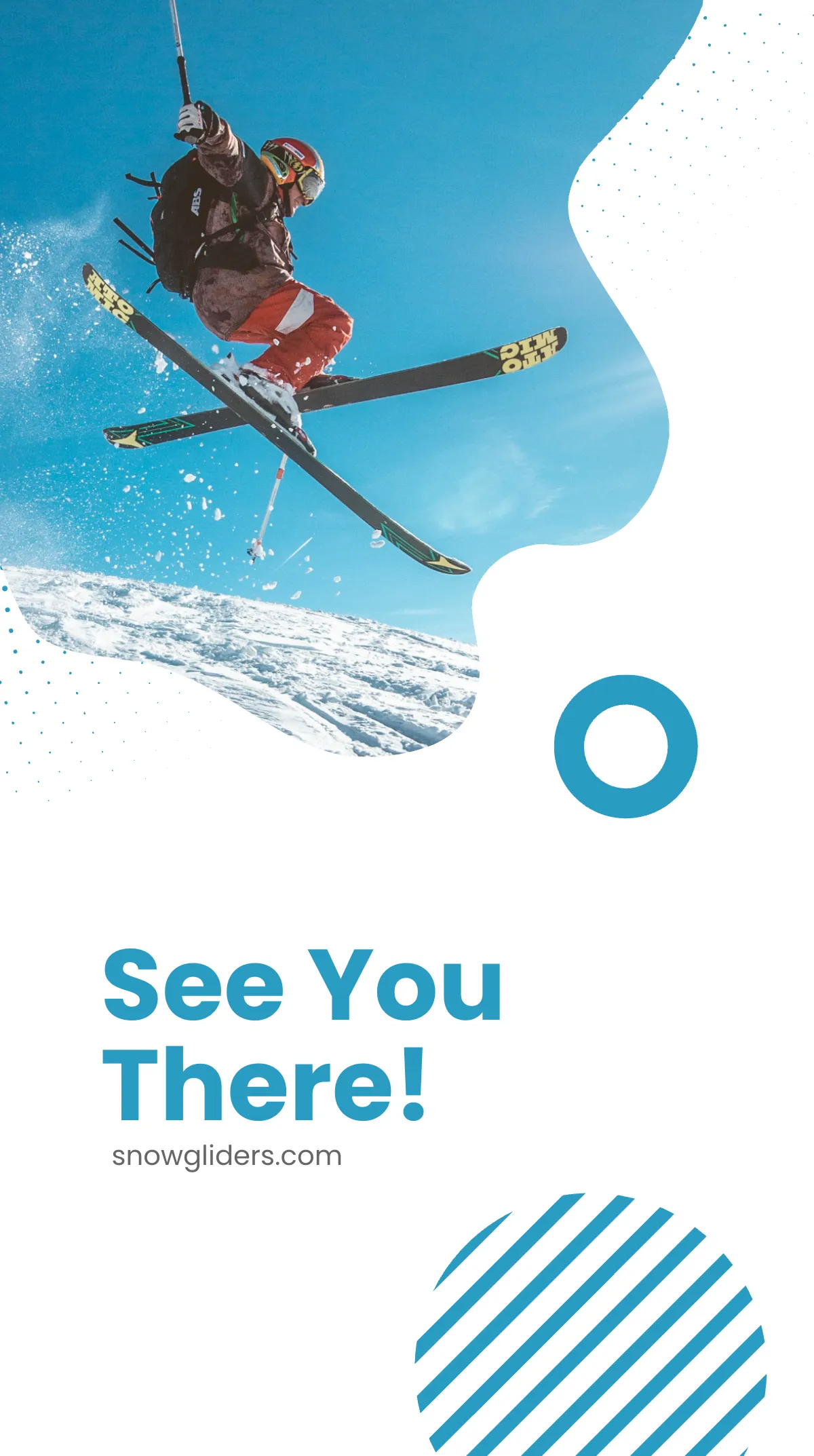 Free Ski Resort Instagram Story Template to Edit Online