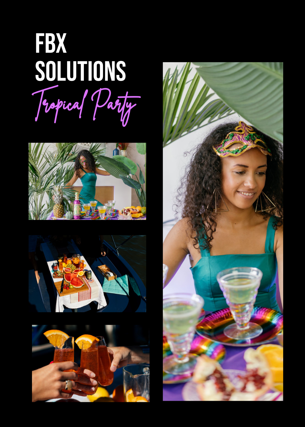 Free Tropical Photo Booth Template