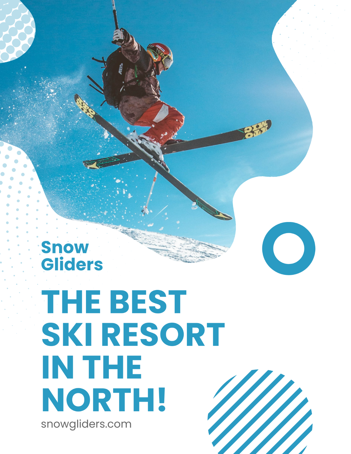 Free Ski Resort Flyer Template