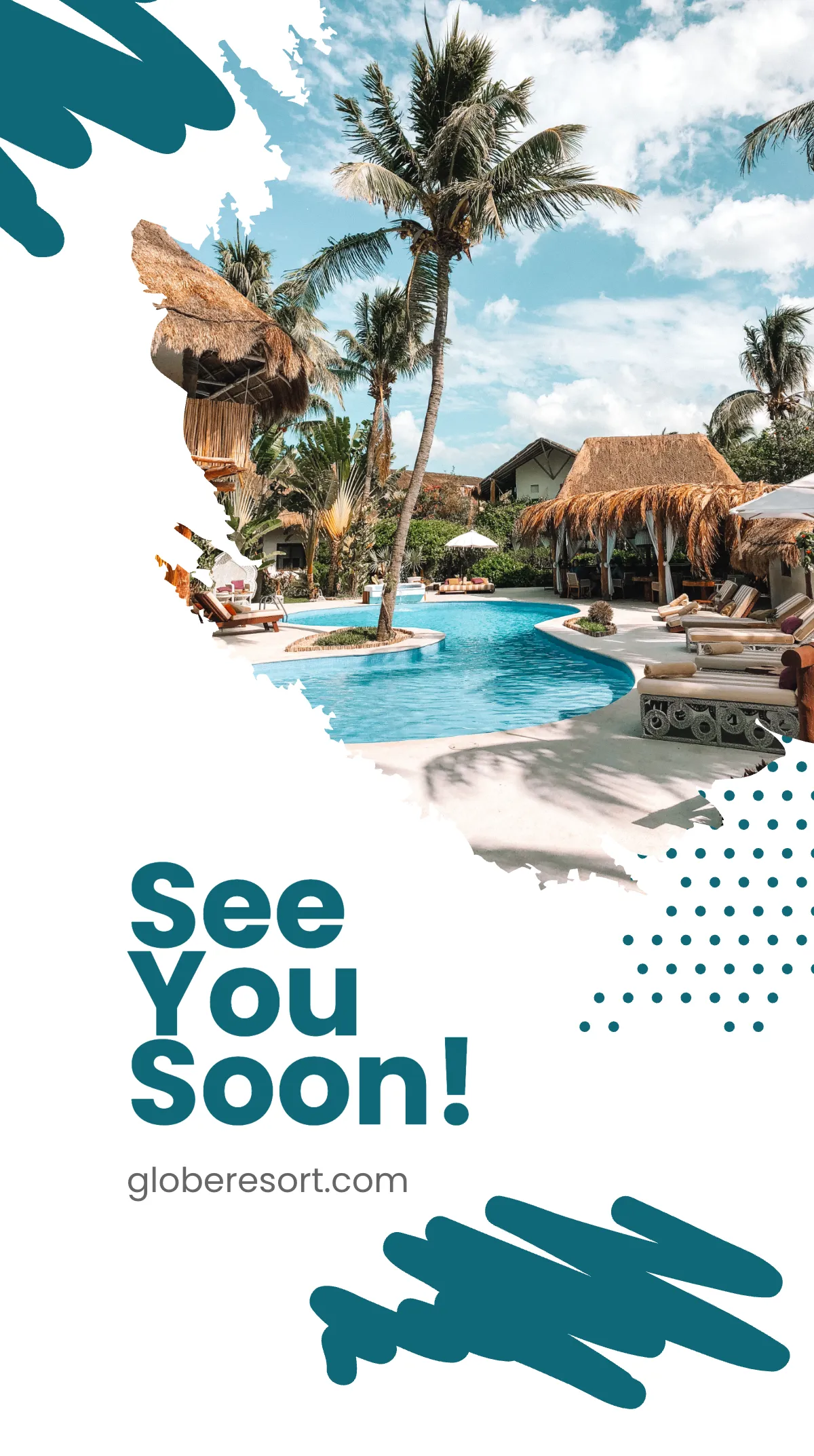 Free Travel Resort Instagram Story Template to Edit Online