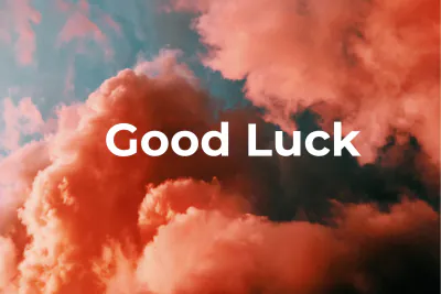 Free Creative Good Luck Card Template to Edit Online